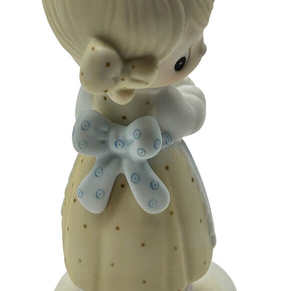 Precious Moments Eggs Over Easy Girl Frying Pan Figurine E-3118 1979 - Picture 10 of 10